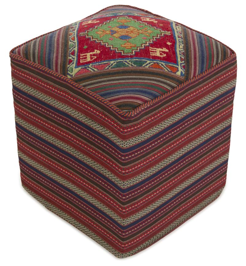Persian Rug Kilim Sitz Hocker 49x51 49x51, Persian Rug Knotted by hand