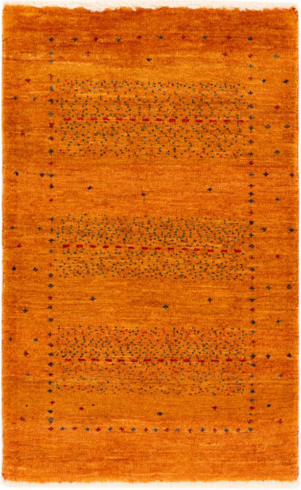 Persian Rug Persian Gabbeh Loribaft Atash 3'1"x2'0" 3'1"x2'0", Persian Rug Knotted by hand