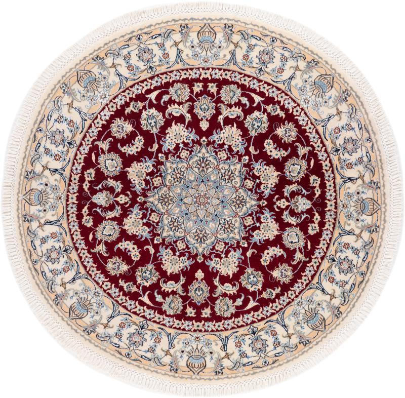 Alfombra persa Nain 9La 156x156 156x156, Alfombra persa Anudado a mano