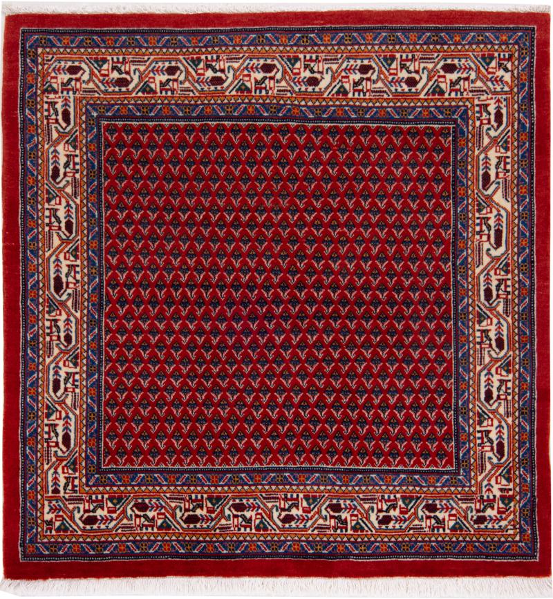 Persian Rug Sarouk Mir Boteh 108x102 108x102, Persian Rug Knotted by hand