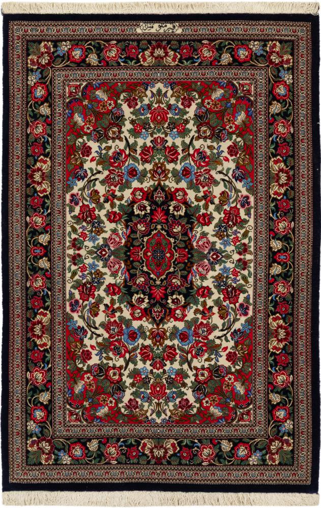 Tapis persan Ghom 159x106 159x106, Tapis persan Noué à la main