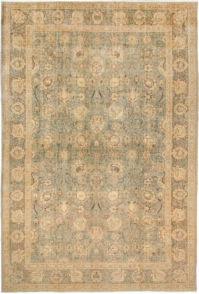 Alfombra persa Tabriz Semi Antiguo 599x402 599x402, Alfombra persa Anudado a mano