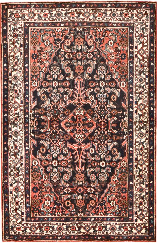 Alfombra persa Hamadan 201x131 201x131, Alfombra persa Anudado a mano