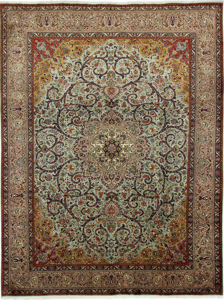 Tapete persa Tabriz 335x258 335x258, Tapete persa Atado à mão