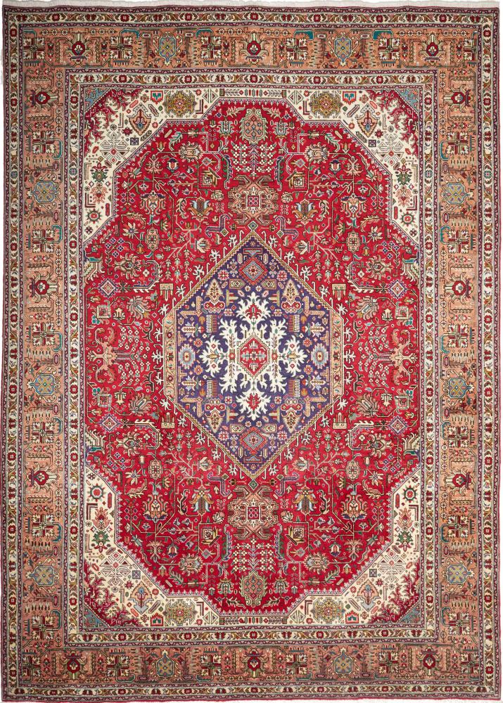 Tapete persa Tabriz 347x249 347x249, Tapete persa Atado à mão