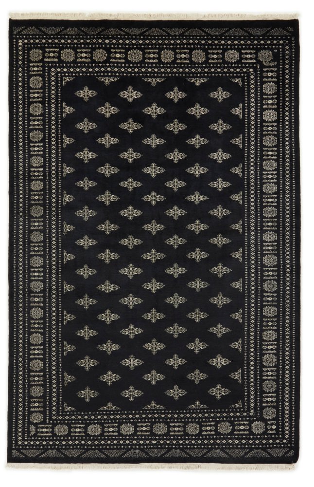 Pakistaans tapijt Pakistan Buchara 2ply 313x204 313x204, Perzisch tapijt Handgeknoopt