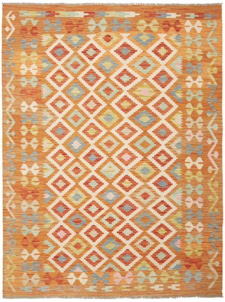 Tapete afegão Kilim Afegão 198x147 198x147, Tapete persa Tecido à mão