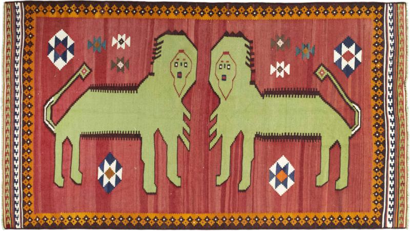 Alfombra persa Persia Gabbeh Ghashghai 252x140 252x140, Alfombra persa Anudado a mano
