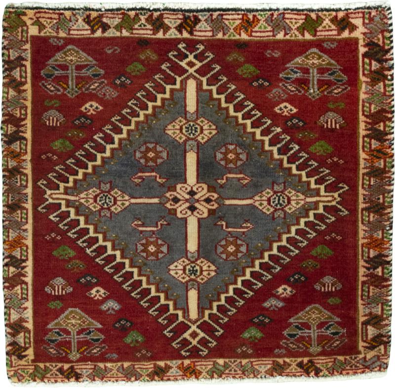 Persian Rug Shiraz 55x61 55x61, Persian Rug Knotted by hand