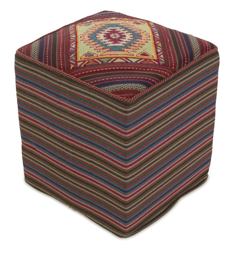 Persian Rug Kilim Sitz Hocker 51x51 51x51, Persian Rug Knotted by hand