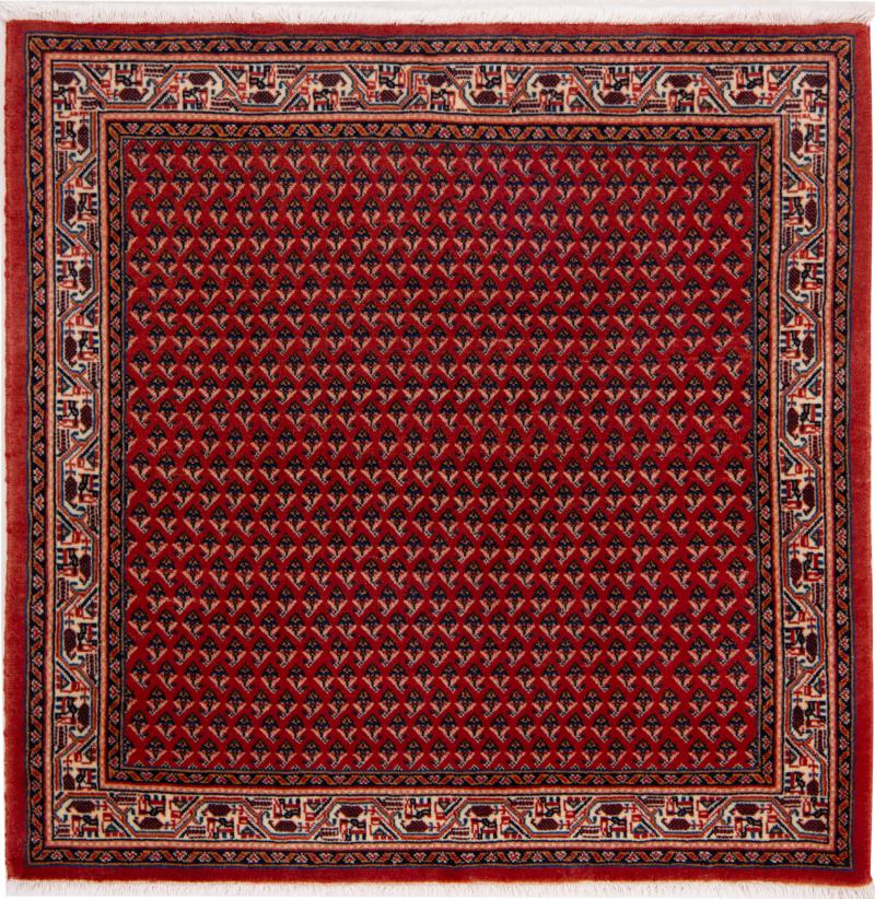 Persian Rug Sarouk Mir Boteh 103x105 103x105, Persian Rug Knotted by hand