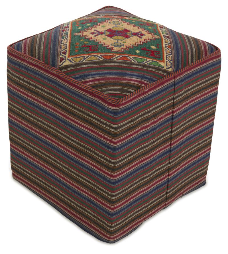 Persian Rug Kilim Sitz Hocker 49x51 49x51, Persian Rug Knotted by hand