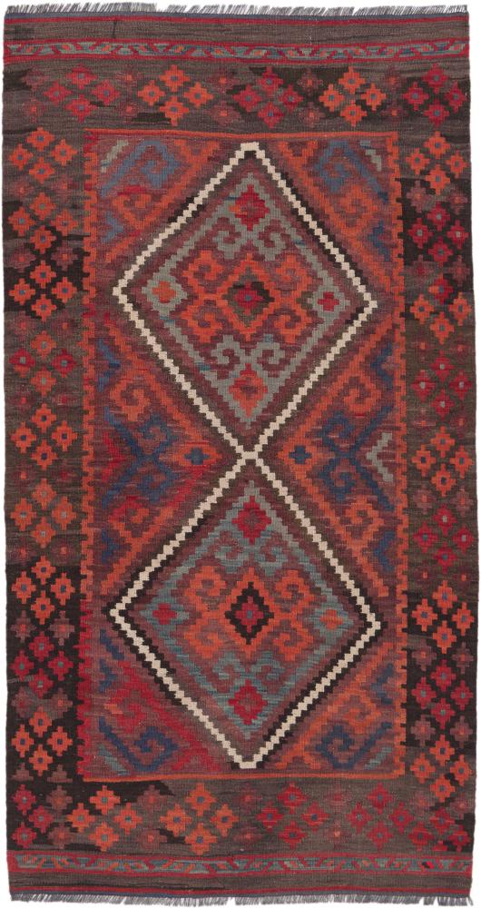 Afghanischer Teppich Kelim Afghan Antik 188x101 188x101, Perserteppich Handgewebt