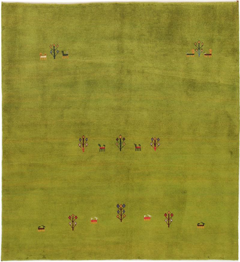 Tapis persan Persan Gabbeh Nature 214x197 214x197, Tapis persan Noué à la main