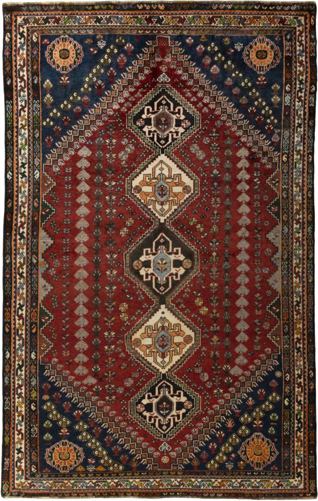 Tapis persan Shiraz 272x172 272x172, Tapis persan Noué à la main