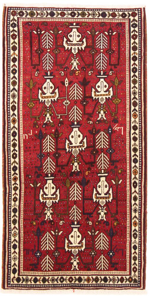 Tapete persa Ghashghai 164x82 164x82, Tapete persa Atado à mão