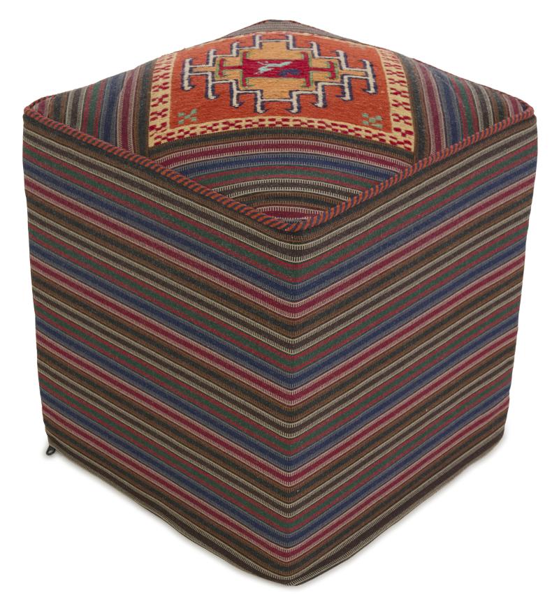 Persian Rug Kilim Sitz Hocker 51x51 51x51, Persian Rug Knotted by hand