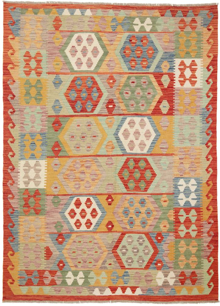 Tapete afegão Kilim Afegão 200x149 200x149, Tapete persa Tecido à mão