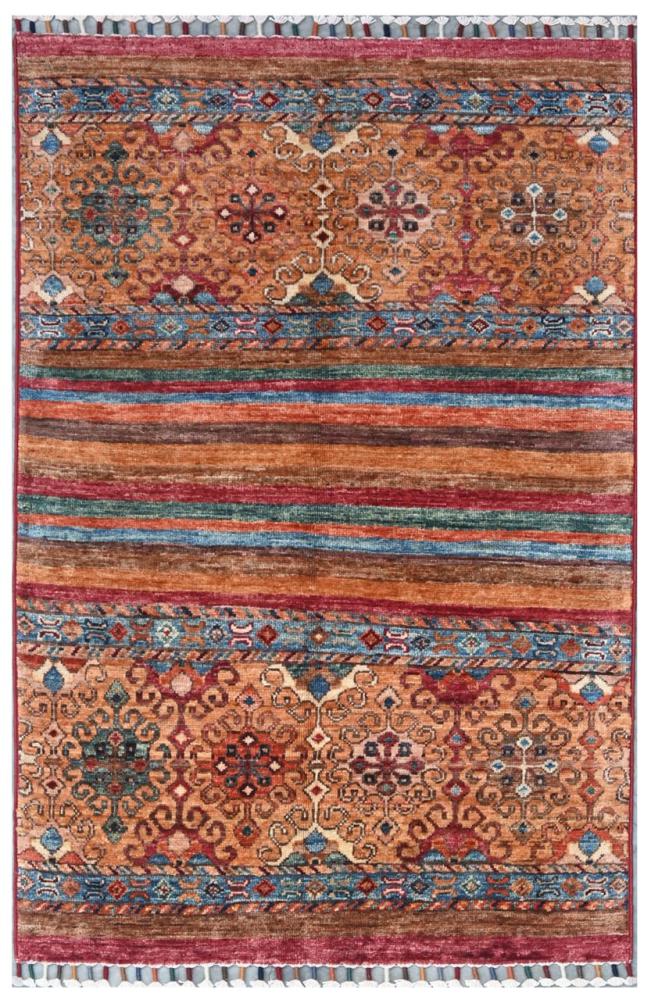 Αφγανικό χαλί Arijana Shaal 124x77 124x77, Περσικό χαλί Οι κόμποι έγιναν με το χέρι