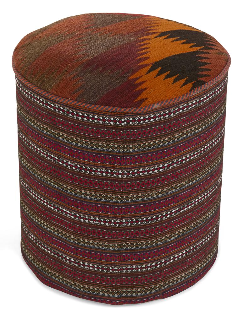 Persian Rug Kilim Sitz Hocker 46x44 46x44, Persian Rug Knotted by hand