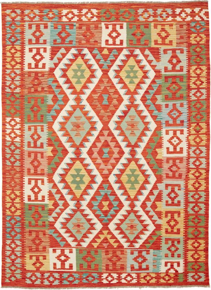 Tapete afegão Kilim Afegão 206x149 206x149, Tapete persa Tecido à mão