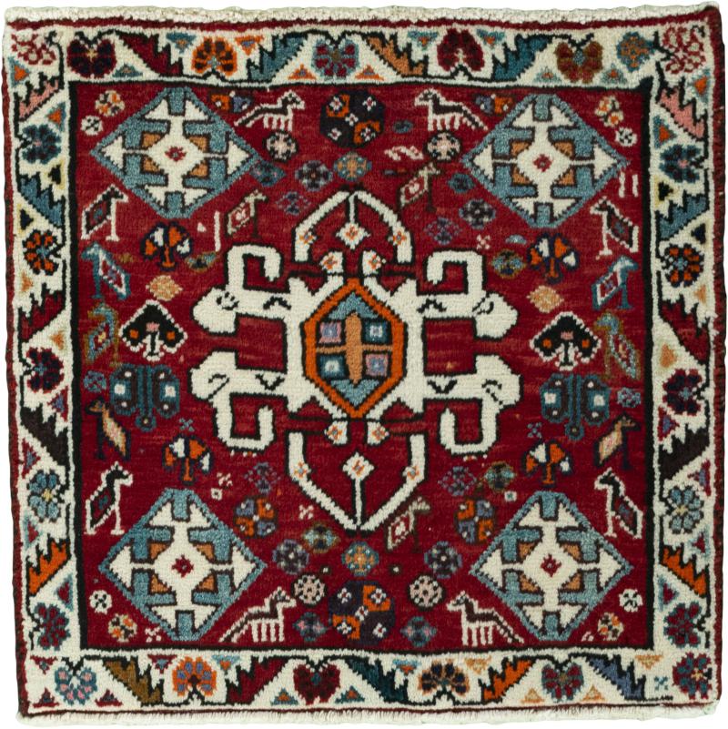 Persisk teppe Shiraz 57x57 57x57, Persisk teppe Knyttet for hånd