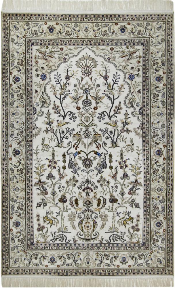 Alfombra china Hereke de Seda 182x121 182x121, Alfombra persa Anudado a mano