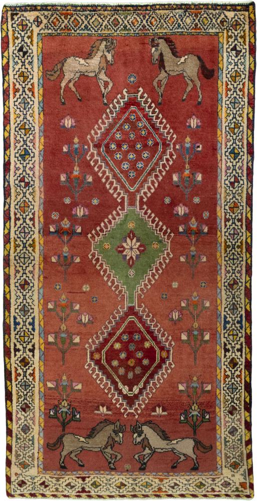 Persian Rug Persian Gabbeh Ghashghai 196x102 196x102, Persian Rug Knotted by hand
