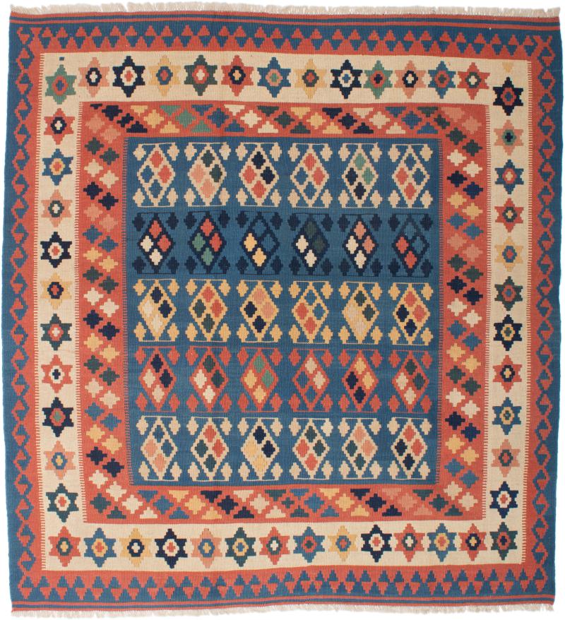 Tapete persa Kilim Fars 213x196 213x196, Tapete persa Tecido à mão