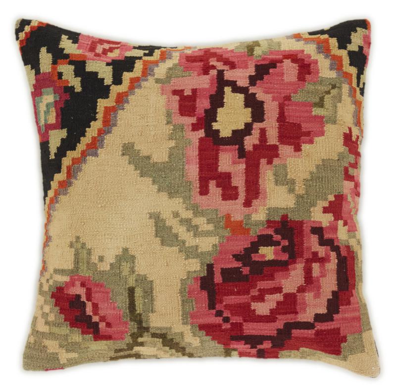 Indisk matta Kilim Rosen Kissen 64x66 64x66, Persisk matta handvävd 