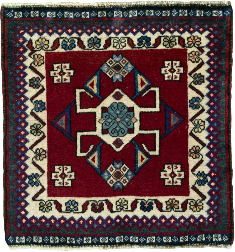 Persialainen matto Shiraz 53x51 53x51, Persialainen matto Solmittu käsin