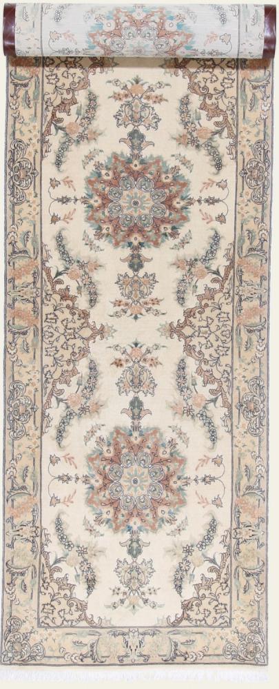 Tapis persan Tabriz 50Raj 374x85 374x85, Tapis persan Noué à la main
