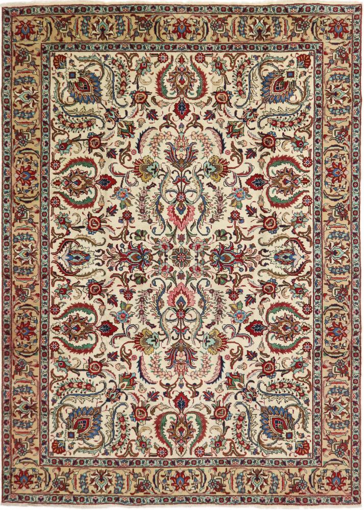 Tapete persa Tabriz 341x241 341x241, Tapete persa Atado à mão