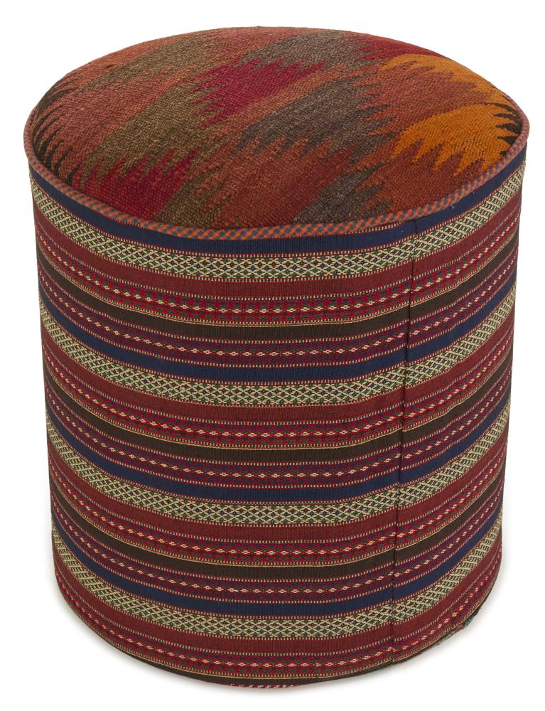 Persian Rug Kilim Sitz Hocker 46x46 46x46, Persian Rug Knotted by hand