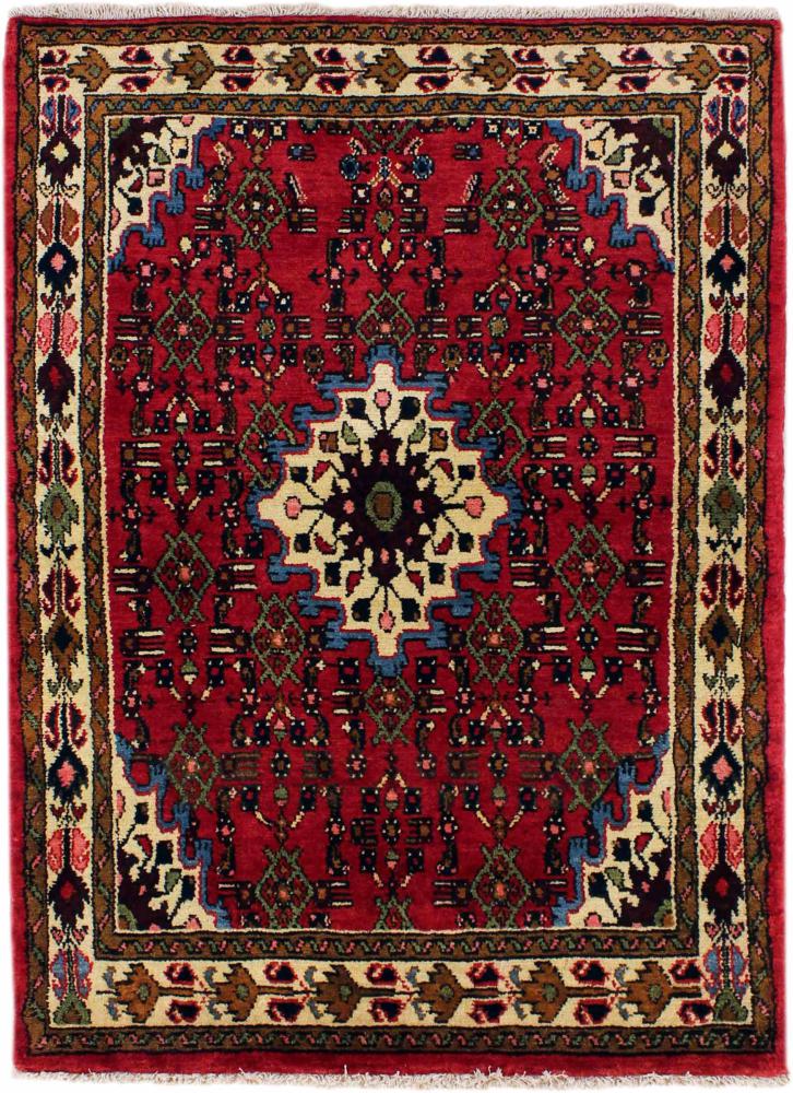 Persisk tæppe Hamadan 142x99 142x99, Persisk tæppe Knyttet i hånden