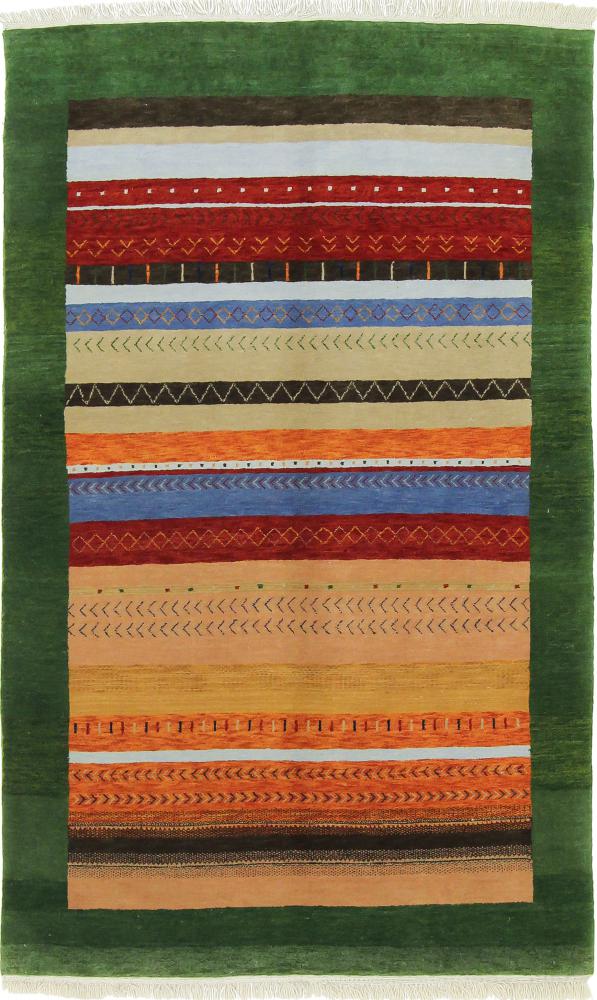 Indisk tæppe Gabbeh Loribaft Design 203x124 203x124, Persisk tæppe Knyttet i hånden