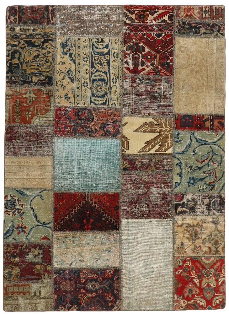 Perzsa szőnyeg Patchwork 199x140 199x140, Perzsa szőnyeg Kézzel csomózva