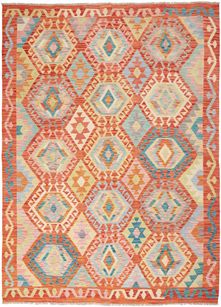 Afghan rug Kilim Afghan 233x173 233x173, Persian Rug Woven by hand