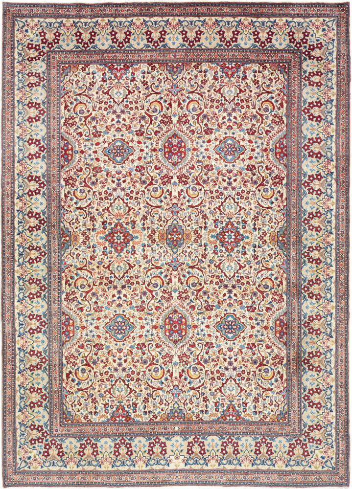 Tapis persan Kashan 346x247 346x247, Tapis persan Noué à la main
