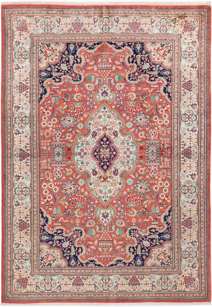 Persisk teppe Ghom Silke 198x138 198x138, Persisk teppe Knyttet for hånd