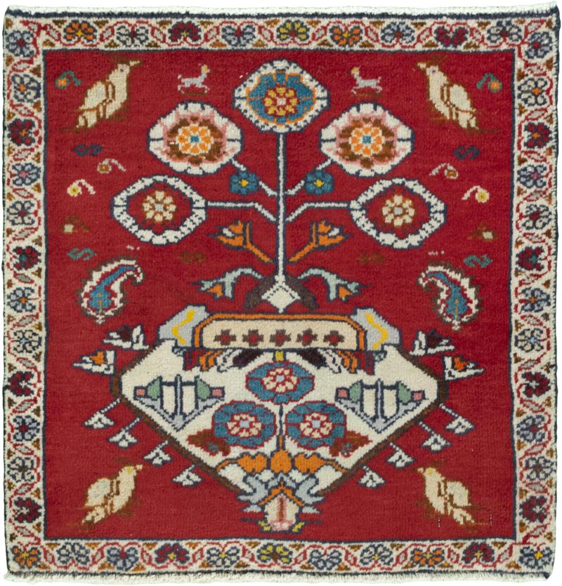 Persisk matta Shiraz 61x62 61x62, Persisk matta Knuten för hand