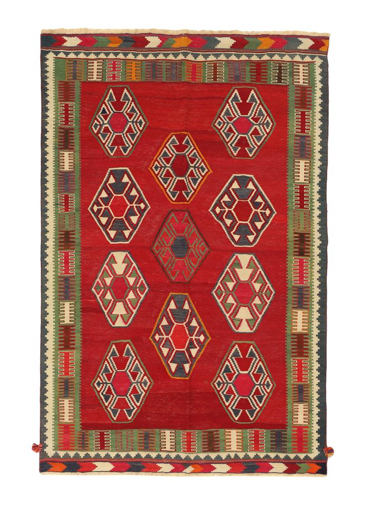 Tapete persa Kilim Fars 207x135 207x135, Tapete persa Tecido à mão
