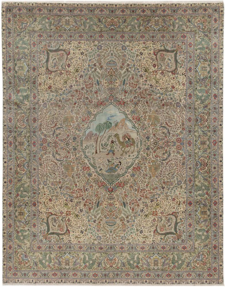 Perzsa szőnyeg Tabriz 12'10"x10'2" 12'10"x10'2", Perzsa szőnyeg Kézzel csomózva