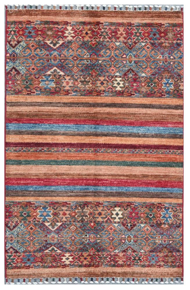 Αφγανικό χαλί Arijana Shaal 129x80 129x80, Περσικό χαλί Οι κόμποι έγιναν με το χέρι