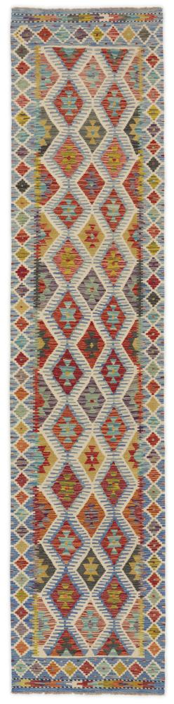 Tappeto Afgano Kilim Afghan 394x89 394x89, Tappeto persiano Tessuto a mano