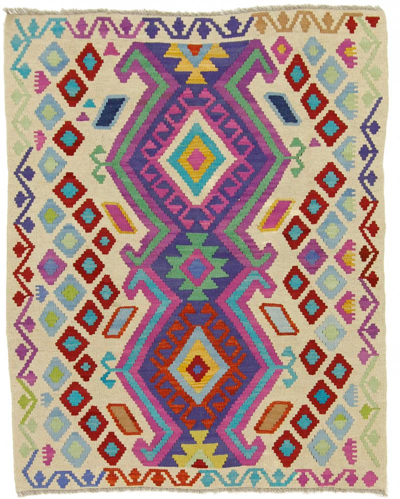 Tapete afegão Kilim Afegão Heritage 130x104 130x104, Tapete persa Tecido à mão