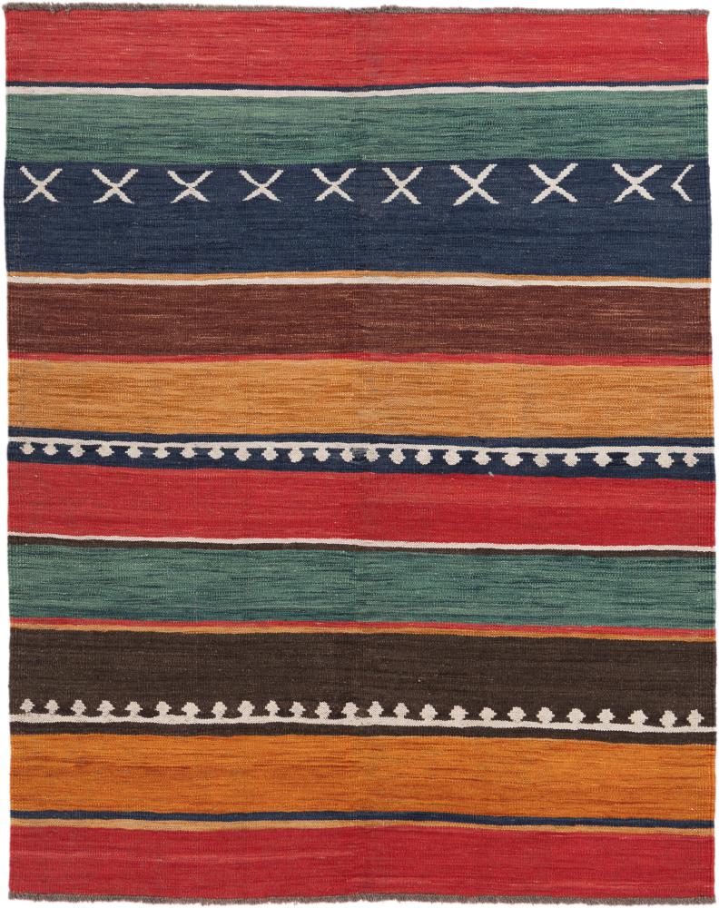Tapis afghan Kilim Afghan Heritage 201x162 201x162, Tapis persan Tissé à la main