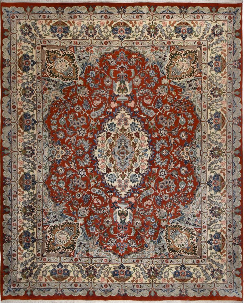Perserteppich Kerman Rafsanjan 342x277 342x277, Perserteppich Handgeknüpft