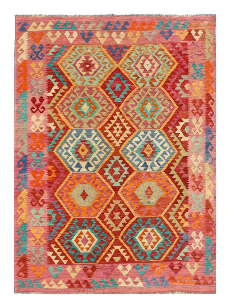Afghan rug Kilim Afghan 9'6"x6'4" 9'6"x6'4", Persian Rug Woven by hand