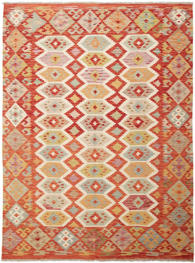 Tapete afegão Kilim Afegão 206x151 206x151, Tapete persa Tecido à mão